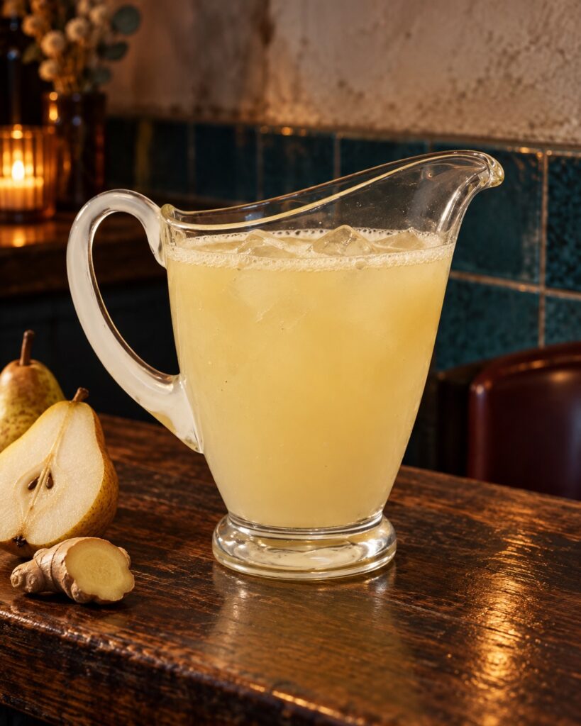 Trago Owen de pera y jengibre